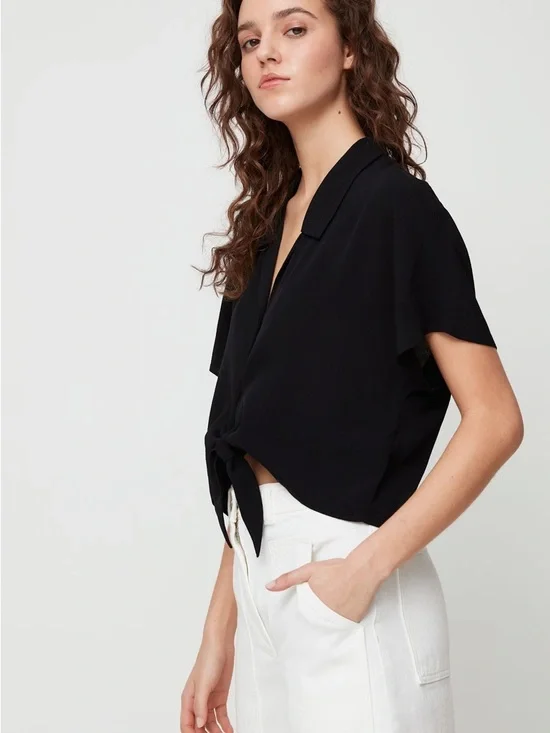 Wilfred Free The Tie-Front Blouse - Picture 3 of 8